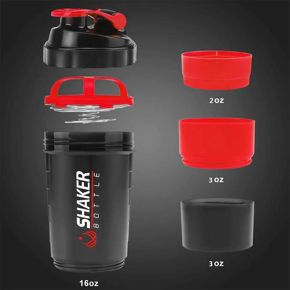 Protein Bar Box - ワイヤースターリングボール付きプロテインシェーカー,大きなウォーターボトル,500ml