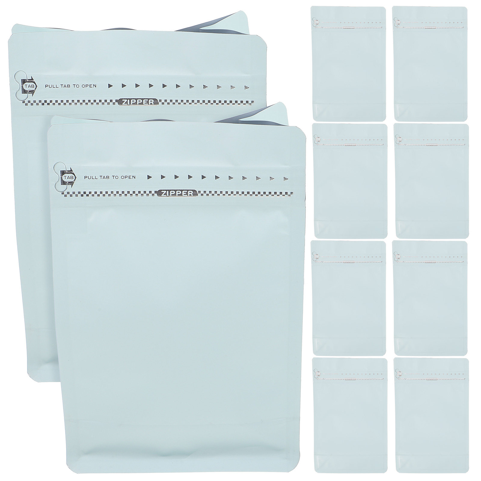 Food Snacks Packets - 10個入りコーヒー豆包装袋、気密性のある自己密封食品袋、再利用可能な便利なスナック・茶葉・ナッツ用パケット、食料品の持ち帰り用