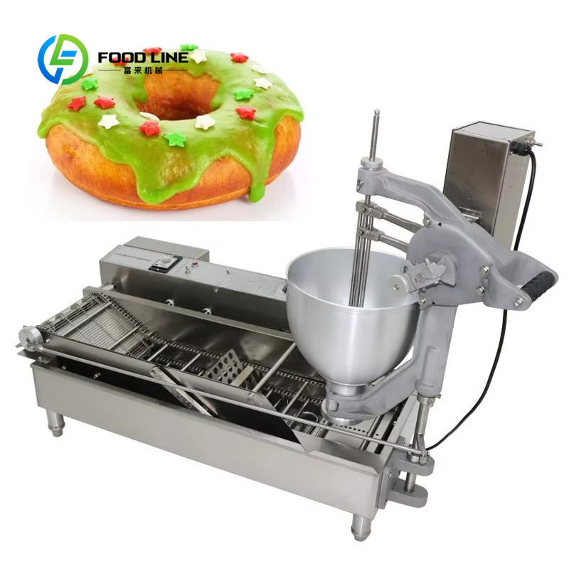 Food Processor Snacks - カスタマイズ可能なドーナツ製造機、ドーナツフライヤー、電動ボール型、穴なしスナック加工機、小売食品店の生産業務用