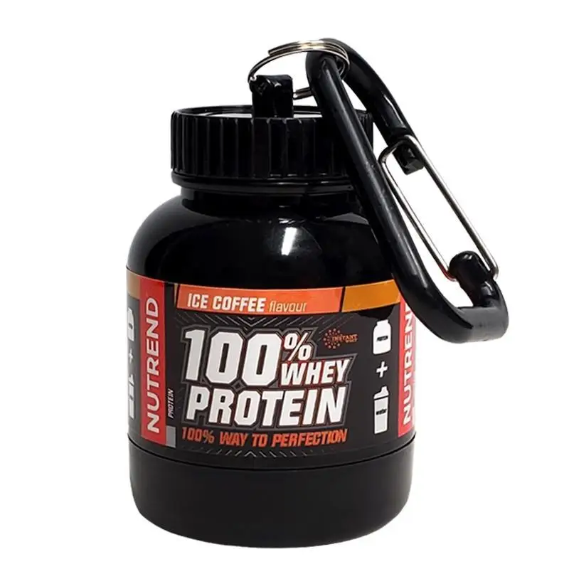 Protein Bar Box - ポータブルバッグプロテインパウダー補修コンテナ,防漏収納ボトル,軽量,100 ml, 200ml