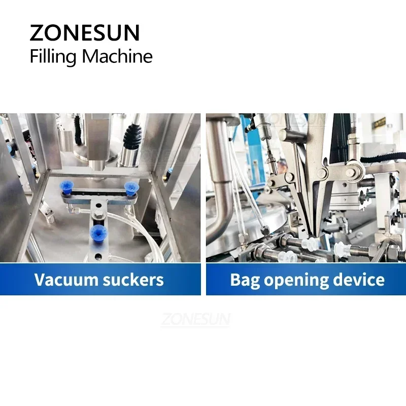 ZONESUN ZS-GB200 自動顆粒ドイパック包装機  - Food Snacks Packets のレビューと価格