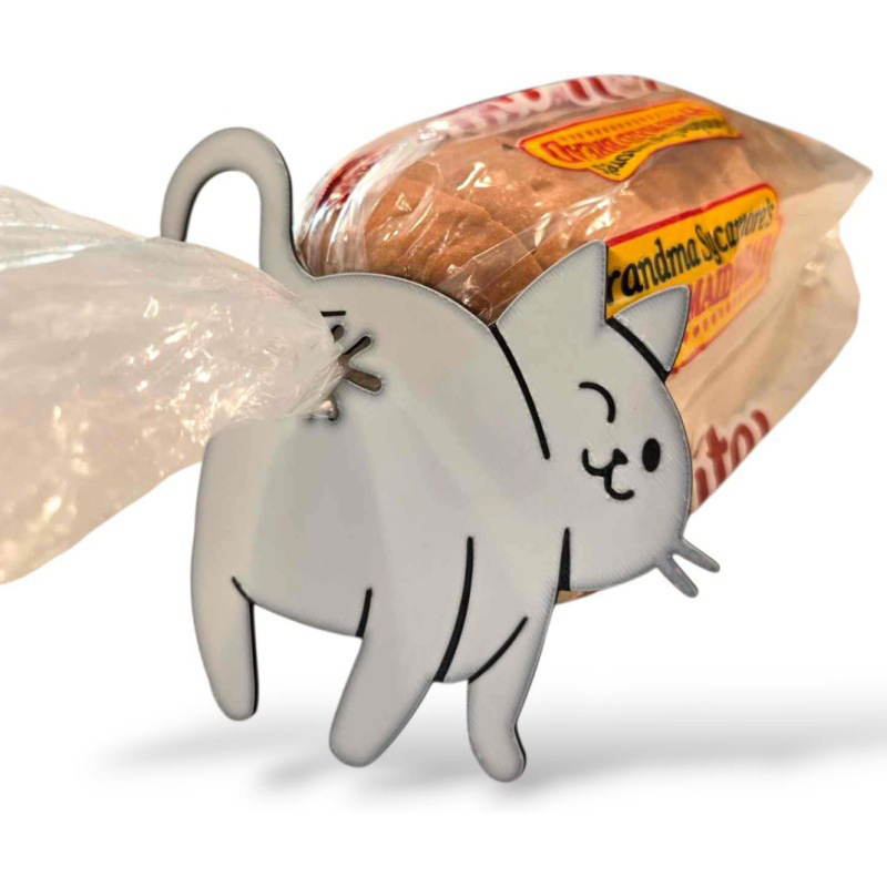 2個パック 3D猫のお尻型パン袋クリップ、猫好きのためのスナ - Food Lovers Snacks のレビューと価格