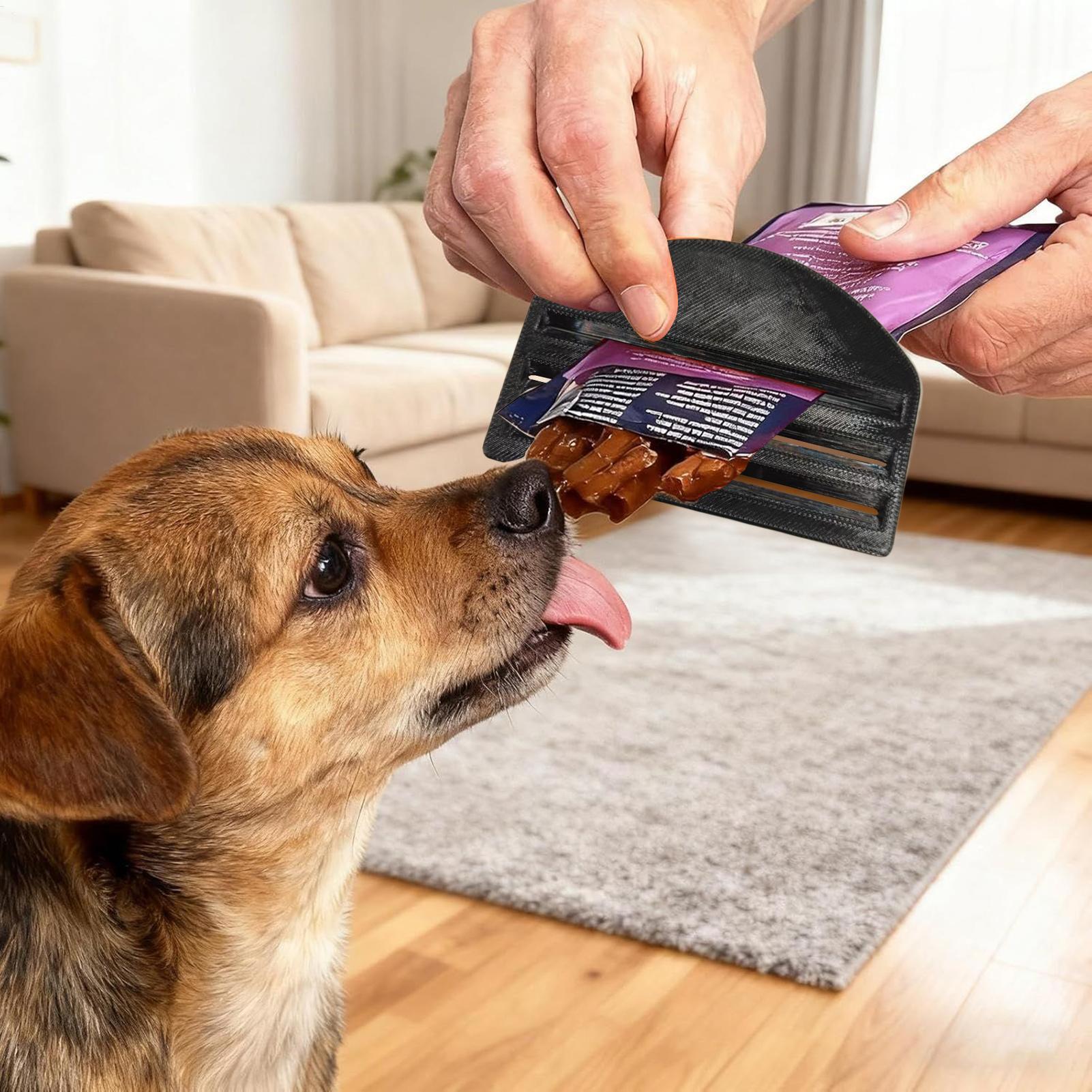 猫用フードパウチスクイーザー、ウェットトリートディスペンサー - Food Snacks Packets のレビューと価格