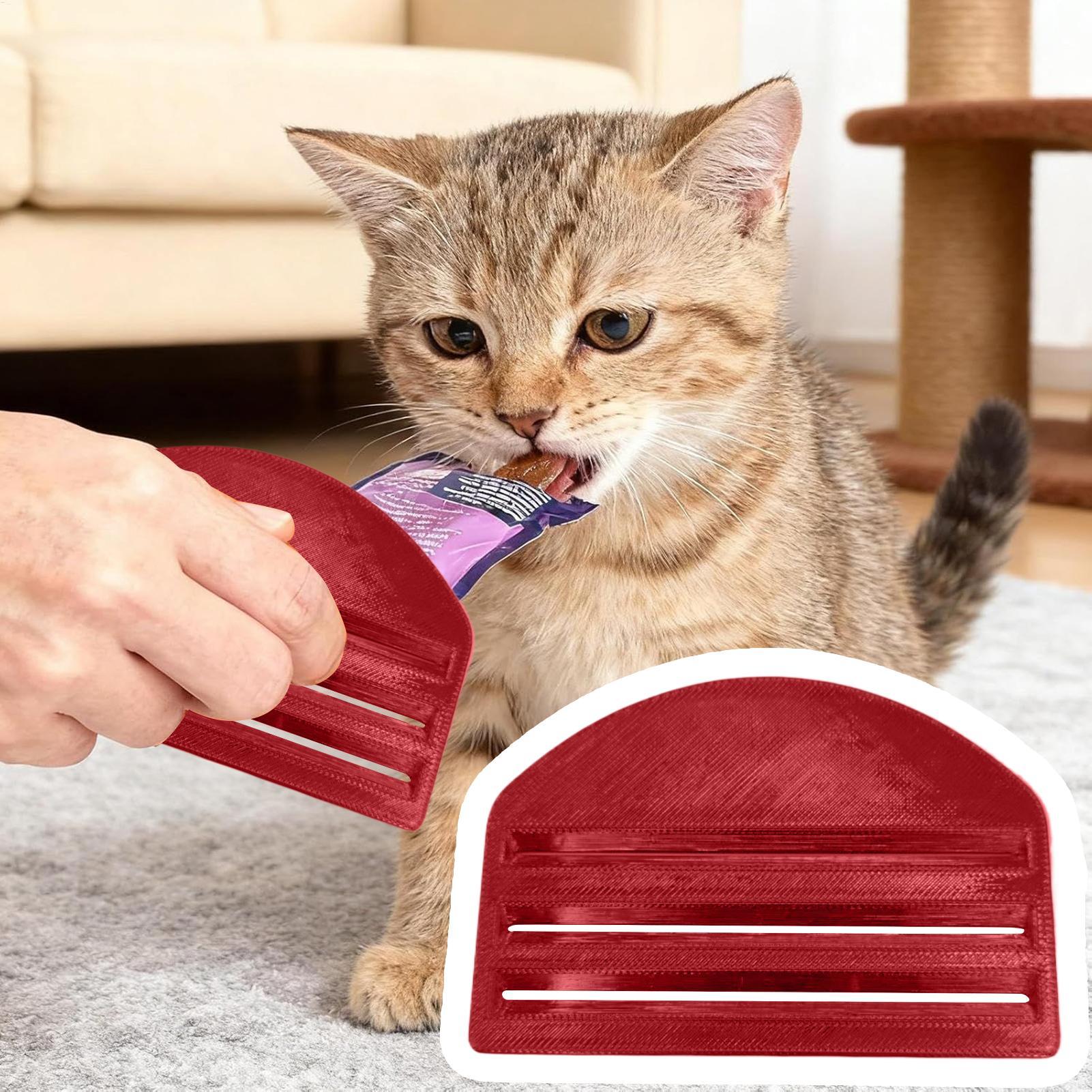 猫用フードパウチスクイーザー、ウェットトリートディスペンサー - Food Snacks Packets のレビューと価格