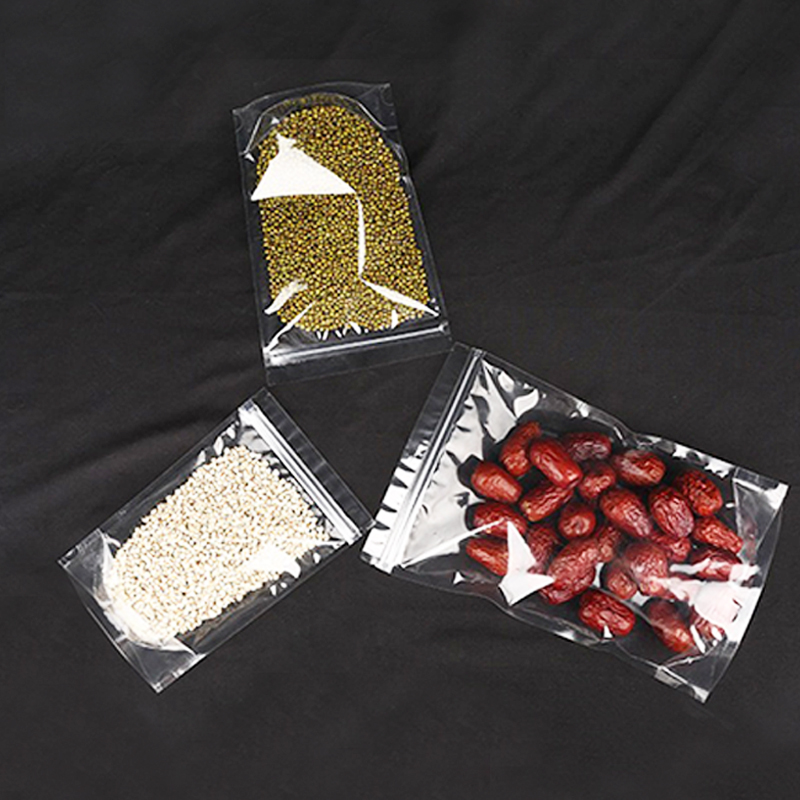 透明な自立式ジッパーバッグ、ナッツ、砂糖、部品、スナック包装 - Food Lovers Snacks のレビューと価格