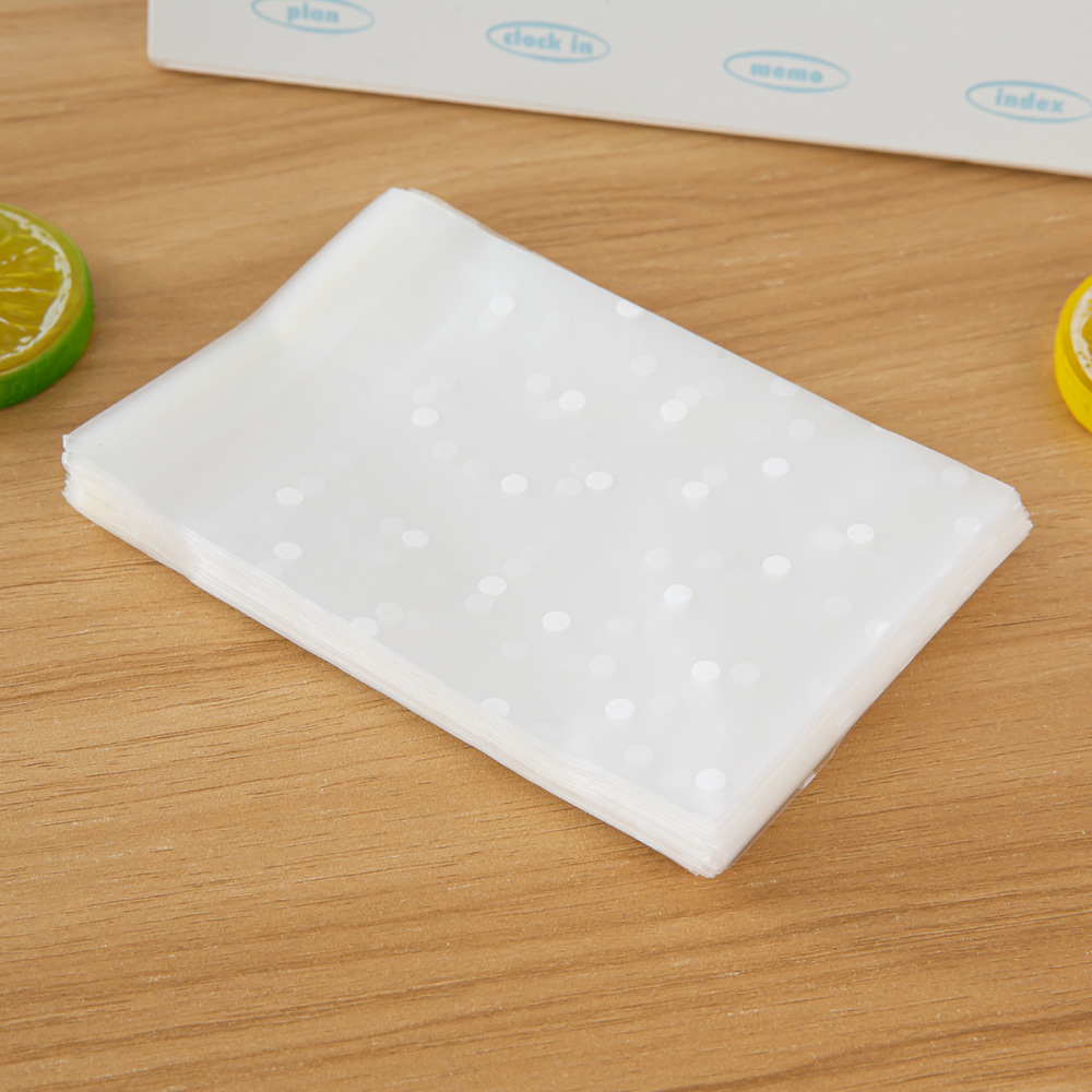 装飾的なフロスト加工の水玉模様のセルフシールバッグ、パーティ - Food Snacks Packets のレビューと価格