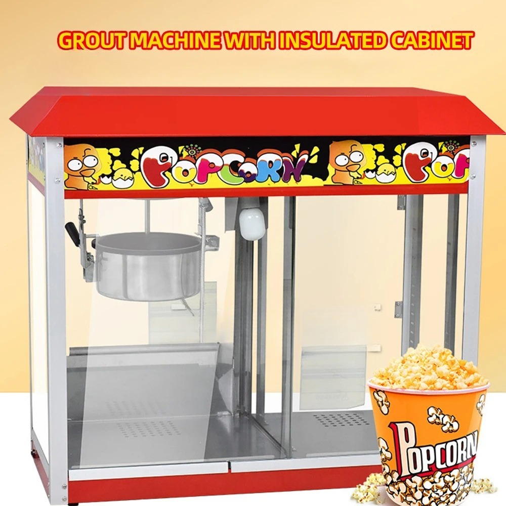 業務用自動電気ポップコーン製造機、断熱キャビネット付き、スナ - Food Processor Snacks のレビューと価格