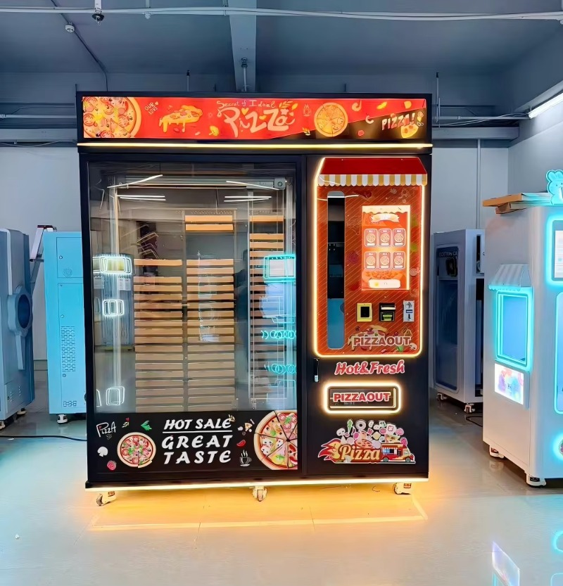 既製ピザ自動販売機、カスタマイズ可能なコンパクト屋内販売ソリ - Food Snacks Corner のレビューと価格